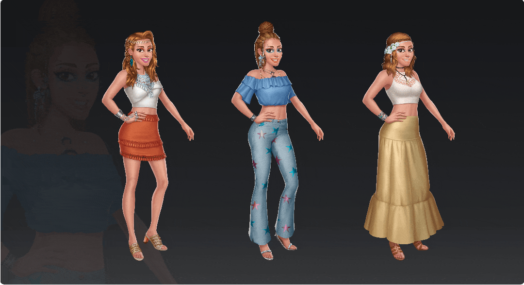 event twins - female characters