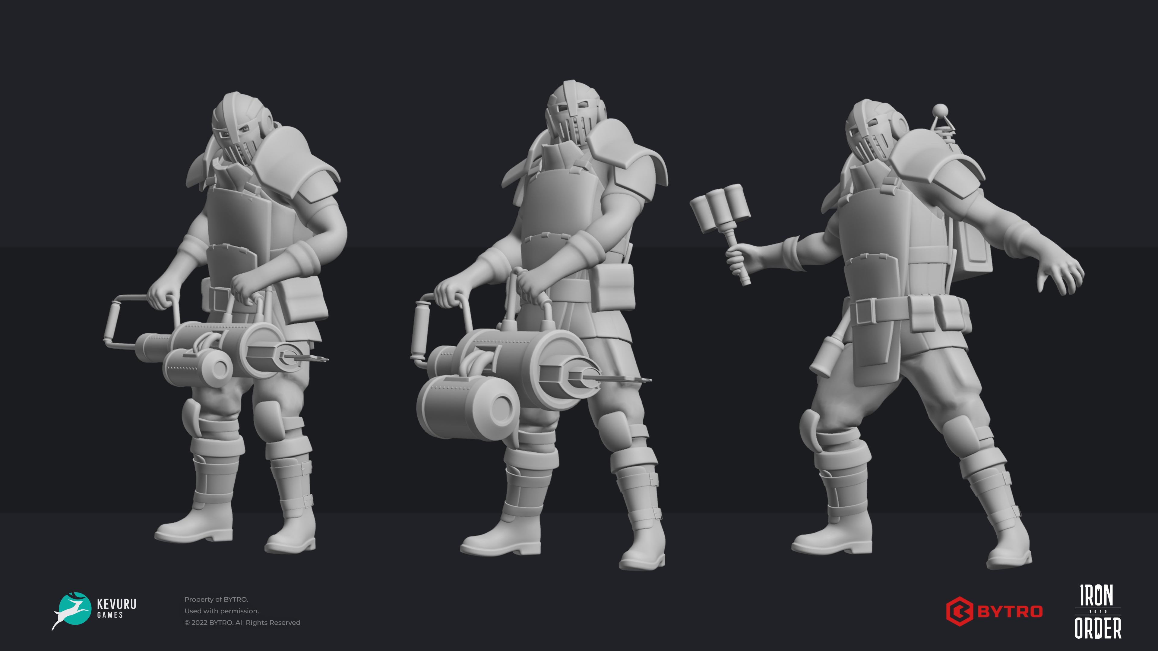 Iron Order character 3d