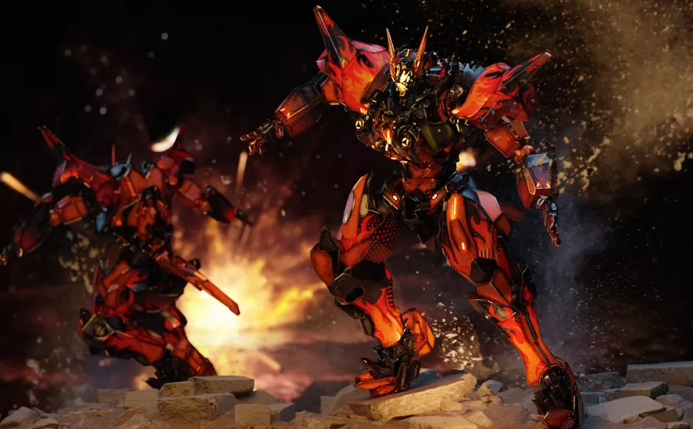 mechachain red robots