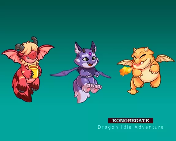 2D animation – Dragon Idle Adventure